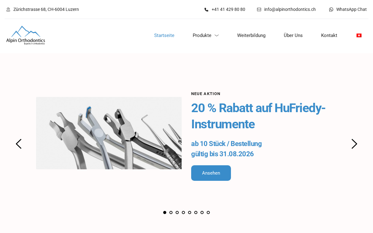 Website-Vorschau Alpin Orthodontics