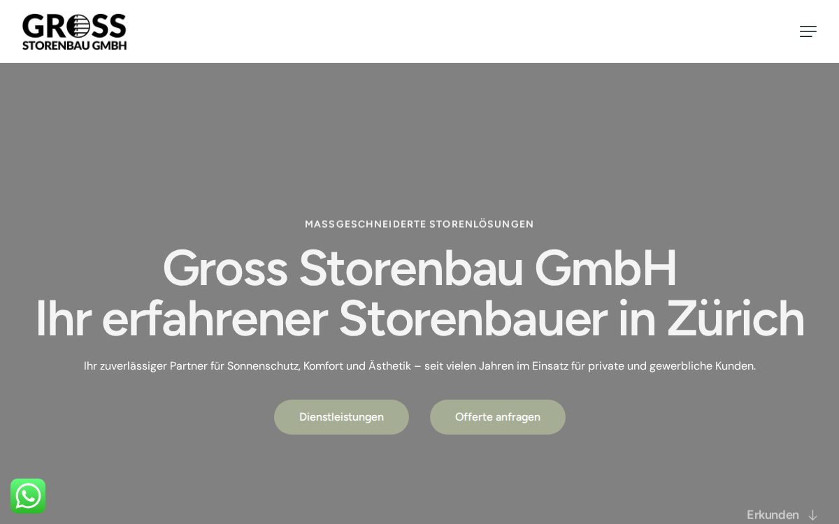 Website-Vorschau Gross Storenbau